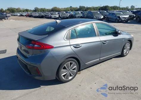 2017 Hyundai Ioniq Hybrid Limited from USA, damaged, VIN KMHC85LC5HU035738